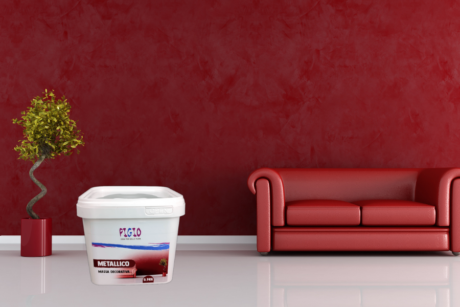 Efekt aksamitnej ściany Metalico w zestawie - wszystkie kolory