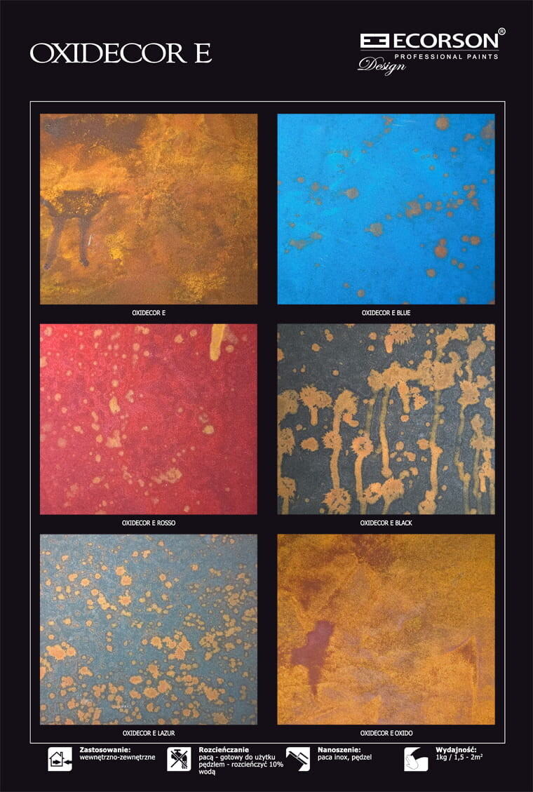 Efekt rdzy Oxidecor E Ecorson - Zestaw
