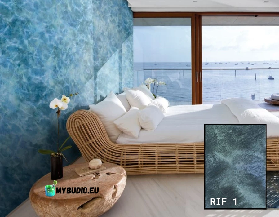 Meereswelleneffekt an der Wand