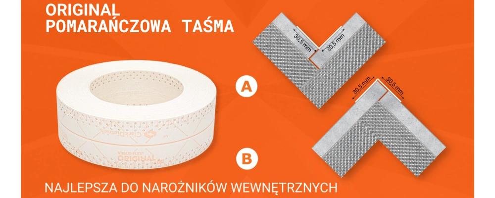 graficzne wyjaśnienie gdzie używa się pomarańczową taśmę tuff tape