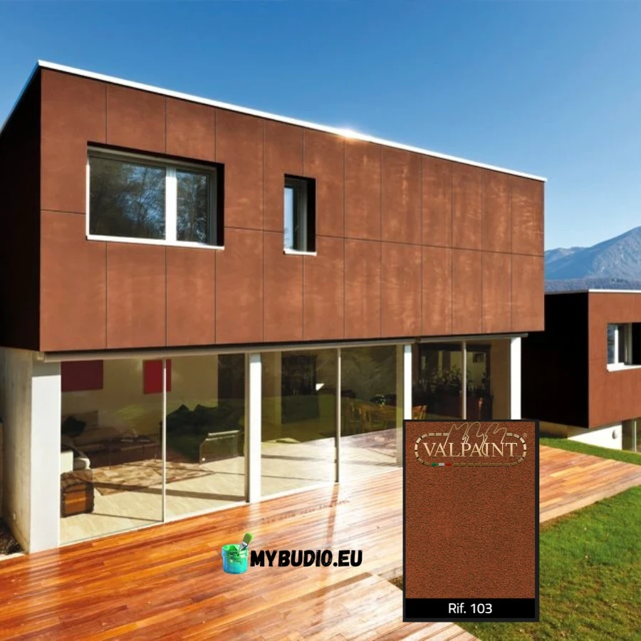 Klondike Corten na elewacji