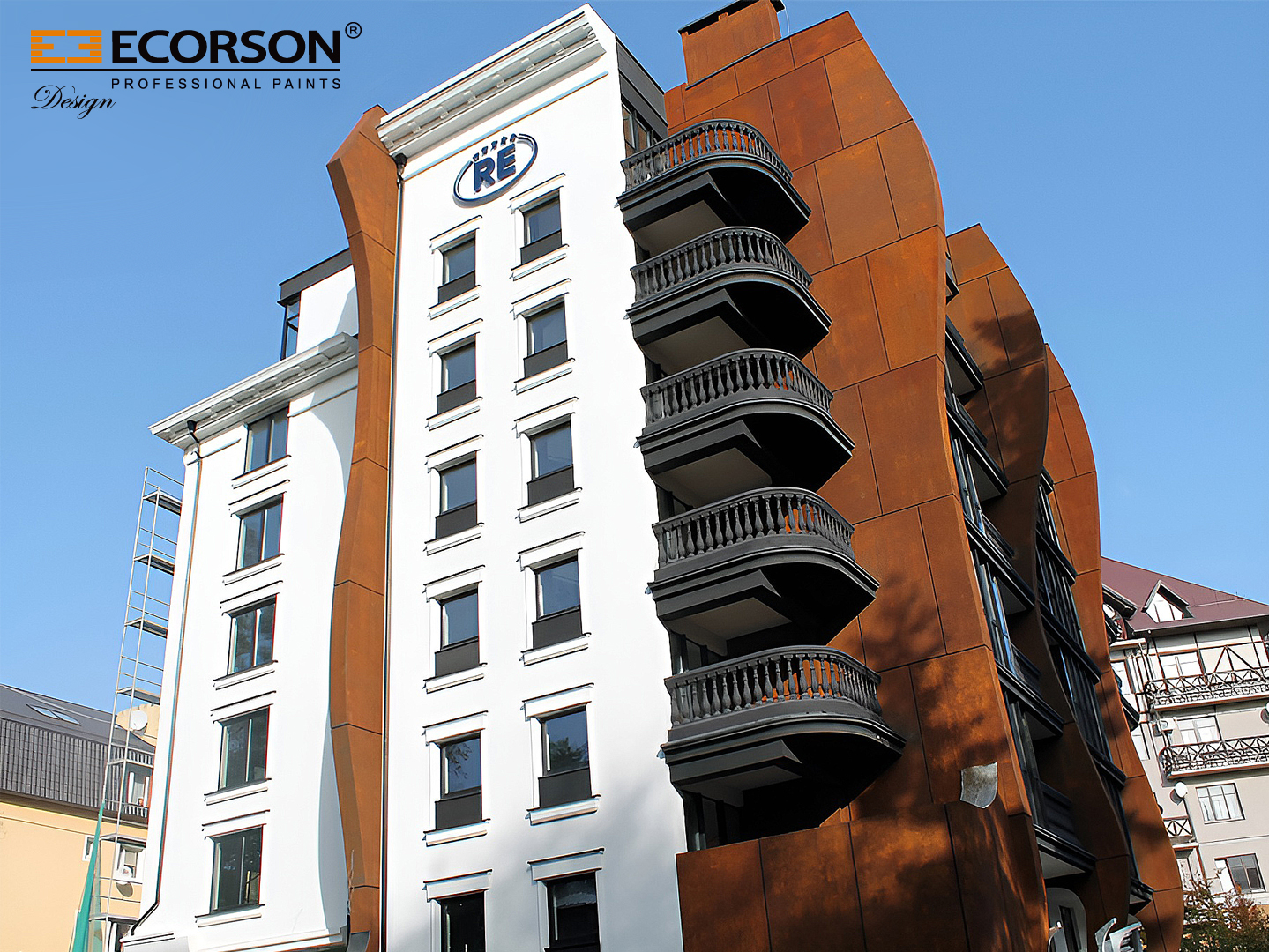 Oxidecor E na elewacji