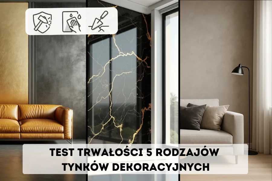 test trwałości 5 rodzajów tynków dekoracyjnych